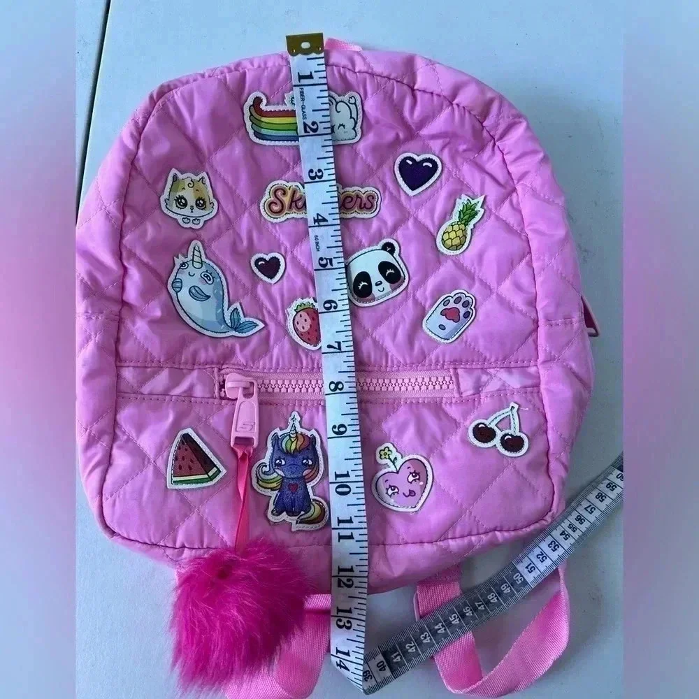 SketchersPink Jr Adventure Backpack With Patches